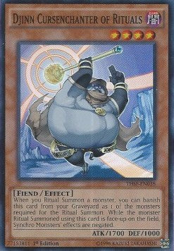 Dschinn - Fluchzauberer der Rituale THSF-038 Super Rare Excellent Deutsch 1. Auflage