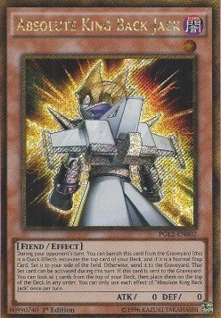 Absolute King Back Jack PGL2-EN002 Gold Secret Rare Excellent Englisch 1. Auflage