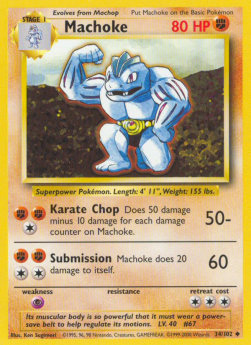 Machoke BS-34 Uncommon Poor Englisch