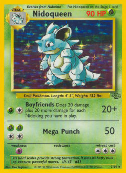 Nidoqueen JU-7 Holo Rare Poor Deutsch