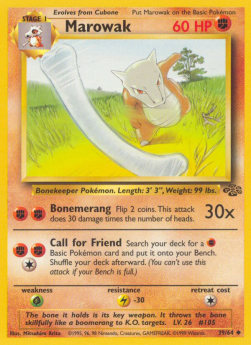 Marowak JU-39 Uncommon Light Played Englisch