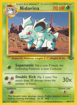Nidorina JU-40 Uncommon Light Played Deutsch