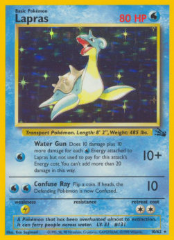 Lapras FO-10 Holo Rare Light Played Deutsch