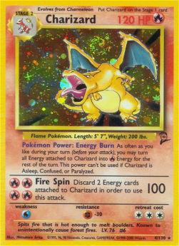 Charizard B2-4 Holo Rare Poor Englisch
