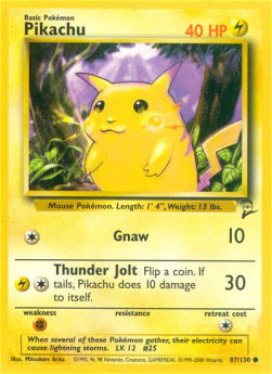 Pikachu B2-87 Common Played Englisch