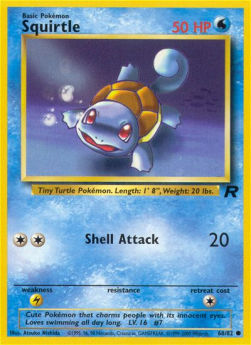 Squirtle TR-68 Common Excellent Englisch