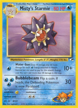 Misty's Starmie GH-56 Uncommon Excellent Englisch