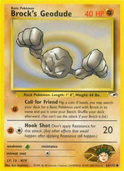 Brock's Geodude GH-66 Common Poor Englisch