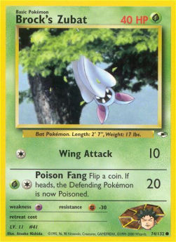 Brock's Zubat GH-74 Common Excellent Englisch