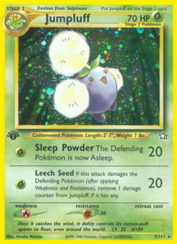 Jumpluff NG-7 Holo Rare Light Played Englisch