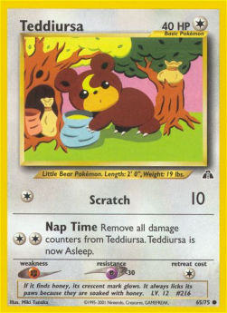 Teddiursa NDI-65 Common Excellent Englisch 1. Auflage