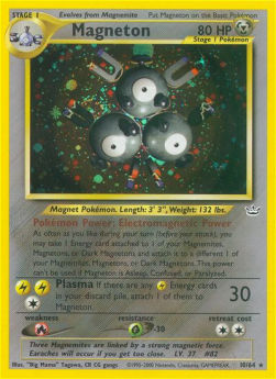 Magneton NR-10 Holo Rare Light Played Deutsch