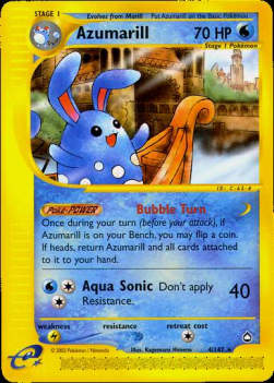 Azumarill AQ-4 Rare Good Deutsch