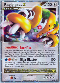 Regigigas LV.X DPPR-30 Promo Light Played Deutsch