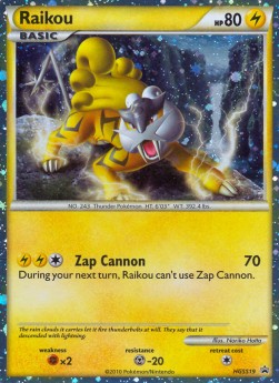 Raikou HGSS-19 Promo Light Played Deutsch