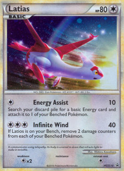 Latias HGSS-10 Promo Light Played Deutsch