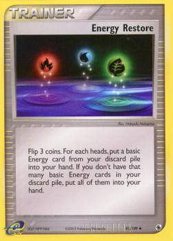 Energiewiederherstellung RS-81 Uncommon Played Deutsch Reverse Holo