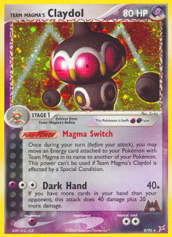 Team Magmas Lepumentas (P/D) MA-8 Holo Rare Excellent Deutsch Reverse Holo