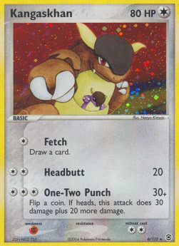 Kangama FL-6 Holo Rare Excellent Deutsch