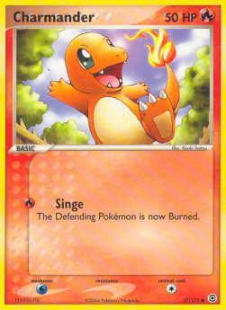 Charmander (Singe) FL-57 Common Excellent Englisch