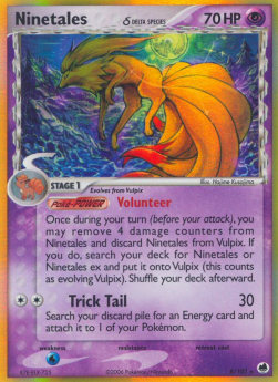 Vulnona δ Delta Species DF-8 Holo Rare Played Deutsch Reverse Holo