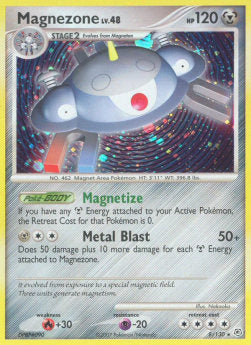 Magnezone Lv.48 DP-8 Holo Rare Poor Deutsch Reverse Holo