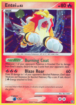 Entei Lv.43 SW-4 Holo Rare Poor Deutsch
