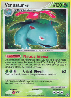 Bisaflor Lv.51 SW-20 Holo Rare Light Played Deutsch
