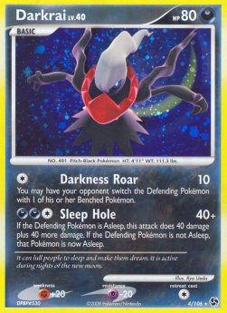 Darkrai Lv.40 GE-4 Holo Rare Light Played Deutsch