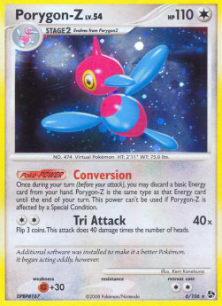 Porygon-Z Lv.54 GE-6 Holo Rare Light Played Deutsch Reverse Holo