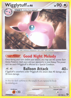 Knuddeluff Lv.46 GE-32 Rare Light Played Deutsch Reverse Holo