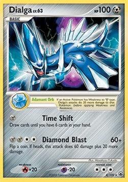 Dialga Lv.63 MD-4 Holo Rare Light Played Deutsch