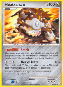 Heatran Lv.45 LA-30 Rare Excellent Englisch