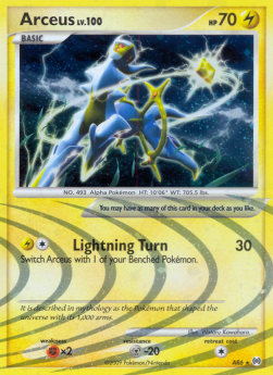 Arceus Lv.100 AR-AR6 Holo Rare Played Deutsch