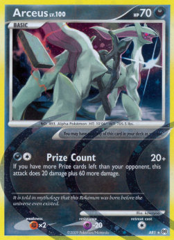 Arceus Lv.100 AR-AR1 Holo Rare Played Deutsch