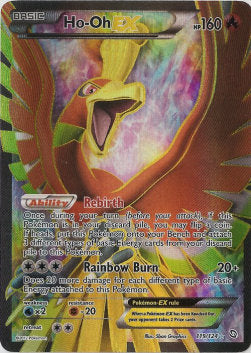 Ho-Oh EX DRX-119 Ultra Rare Light Played Deutsch
