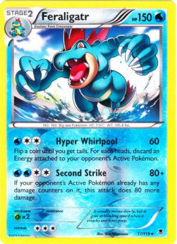 Feraligatr PHF-17 Holo Rare Poor Französisch