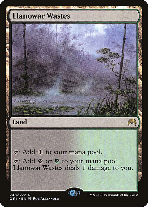 Llanowar-Ödland ORI-248 Rare Excellent Englisch