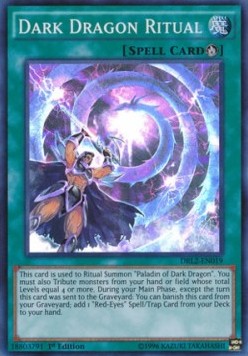 Ritual des Schwarzen Drachen DRL2-DE019 Super Rare Good Deutsch 1. Auflage