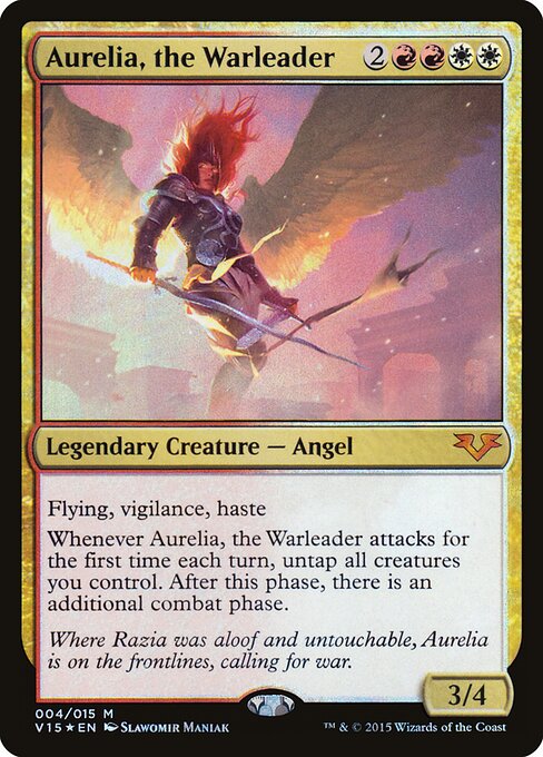Aurelia, the Warleader V15-4 Mythic Near Mint Englisch Foil