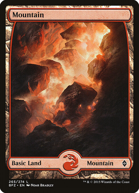 Mountain BFZ-265 Land Light Played Englisch Foil