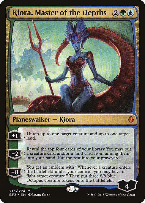 Kiora, Master of the Depths BFZ-213 Mythic Excellent Englisch