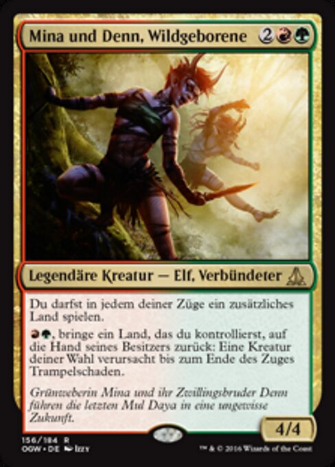 Mina und Denn, Wildgeborene OGW-156 Rare Good Deutsch