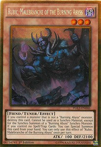 Rubic, Malebranche of the Burning Abyss PGL3-046 Gold Rare Good Englisch 1. Auflage