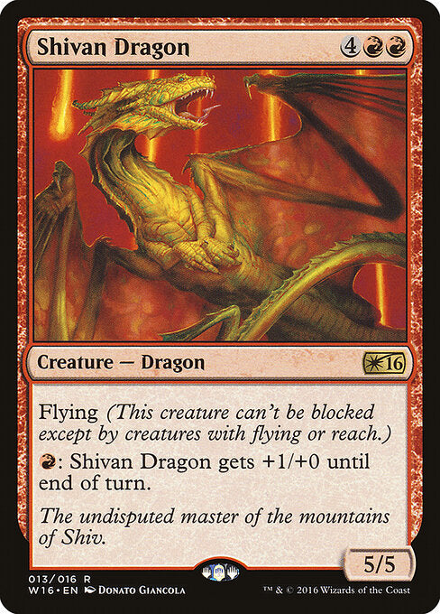 Shivan Dragon W16-13 Rare Excellent Englisch
