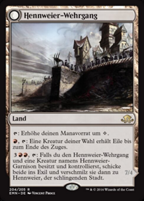 Hennweier-Wehrgang EMN-204 Rare Excellent Deutsch