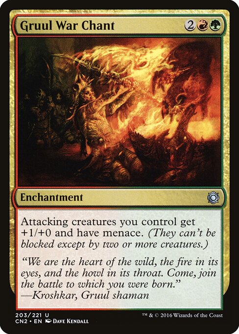 Gruul War Chant CN2-203 Uncommon Excellent Englisch