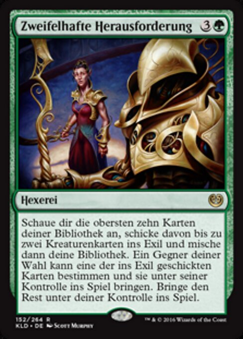 Zweifelhafte Herausforderung KLD-152 Rare Excellent Deutsch