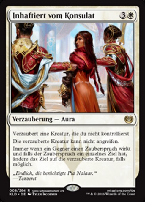 Inhaftiert vom Konsulat KLD-8 Rare Good Deutsch Foil