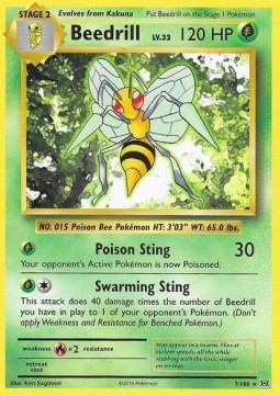 Beedrill EVO-7 Rare Excellent Englisch